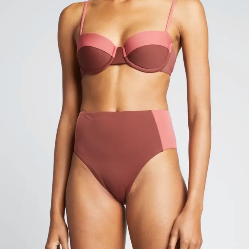 Veronica Beard ormond color block bikini